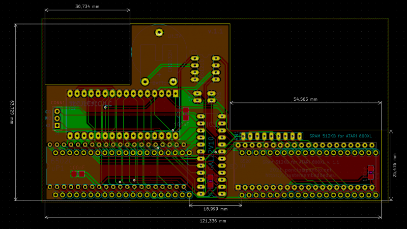 sram800xl-v1.1.png (136.35 KiB) 5715 mal betrachtet A800XL PCB layout v.1.1