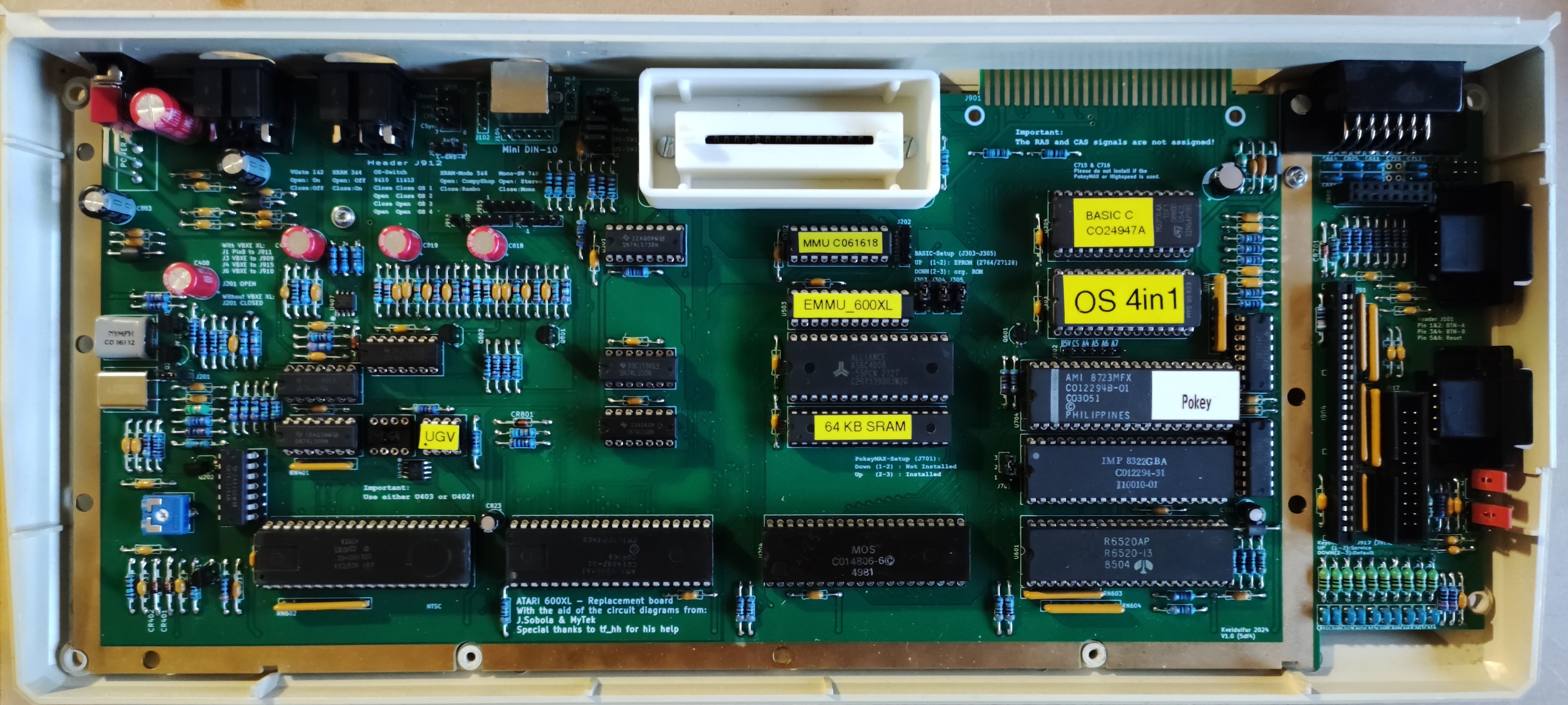 Bestückte Platine Foto