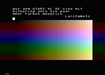 496 Farben mit Dithering